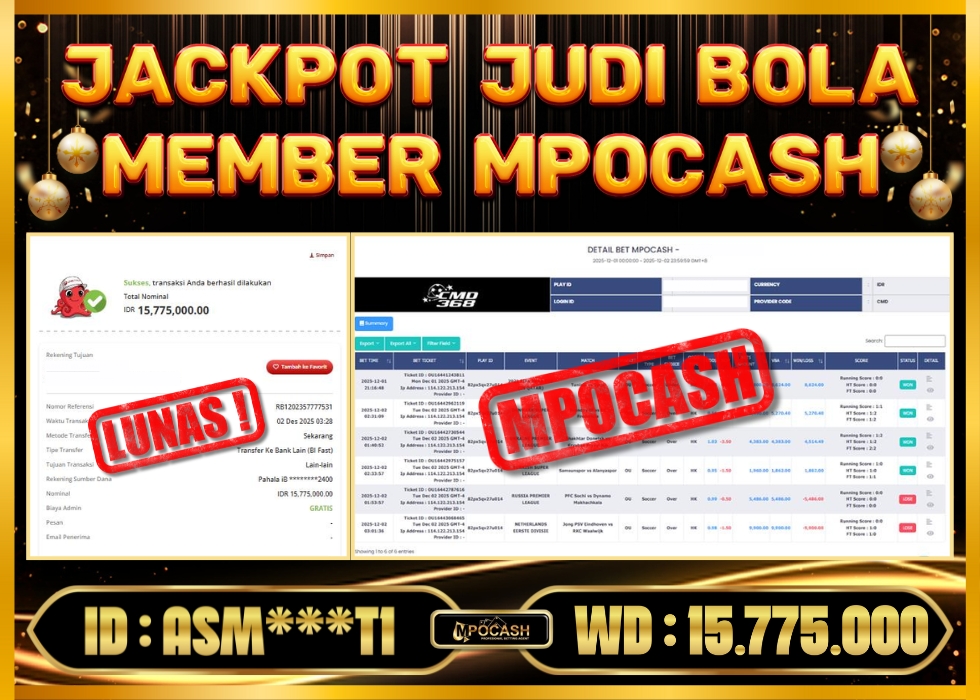 MPOCASH JACKPOT JUDI BOLA